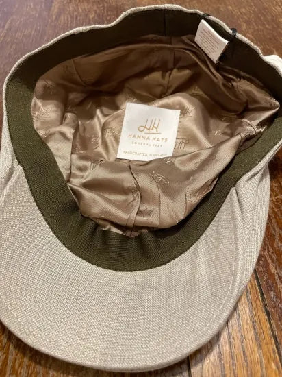 HANNA HATS/リネン・ツーリングキャップ(ナチュラル)