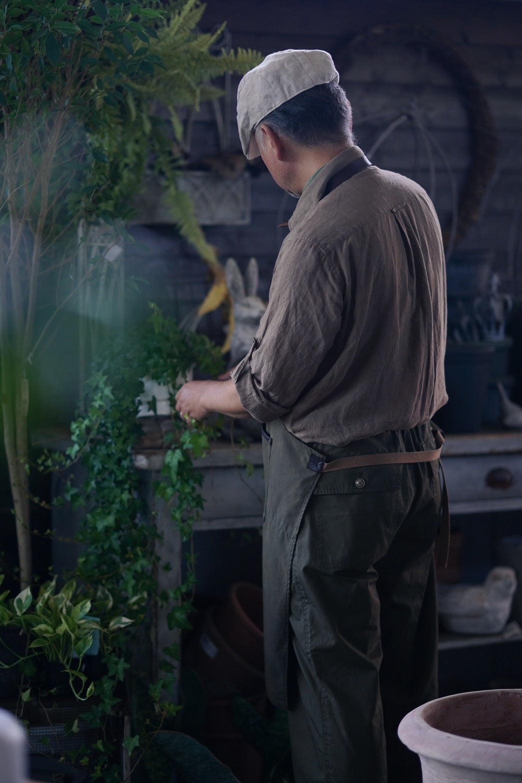 ワックスドコットン・エプロン