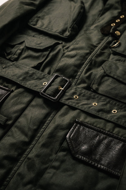 ワックスドコットン・フィールドジャケット・オリーブ