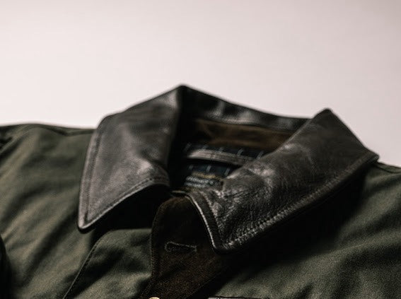 ワックスドコットン・フィールドジャケット・オリーブ