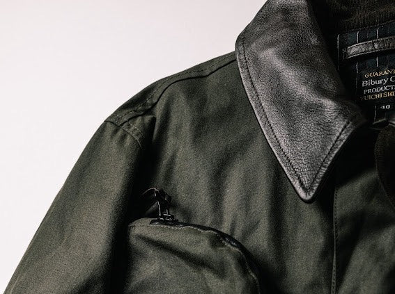 ワックスドコットン・フィールドジャケット・オリーブ