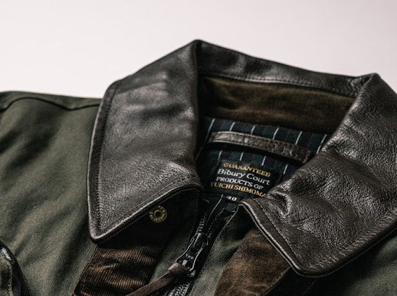 ワックスドコットン・フィールドジャケット・オリーブ