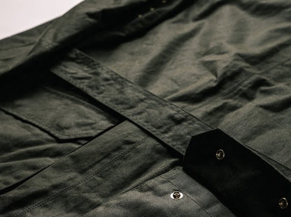 ワックスドコットン・フィールドジャケット・オリーブ