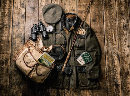 ワックスドコットン・フィールドジャケット・オリーブ